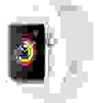 Apple Watch Series 3 GPS 38 mm Aluminiumgehäuse Silber Sportarmband Weiß
