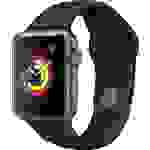 Apple Watch Series 3 GPS 38mm Aluminiumgehäuse Space Grau Sportarmband Schwarz