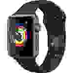 Apple Watch Series 3 GPS 42 mm Aluminiumgehäuse Space Grau Sportarmband Schwarz