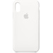 Apple Silikon Case Backcover iPhone XS Weiß