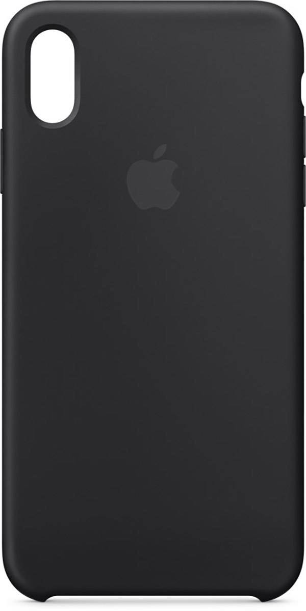 Apple Silikon Case Backcover Apple iPhone XS Max Schwarz MRWE2ZM/A