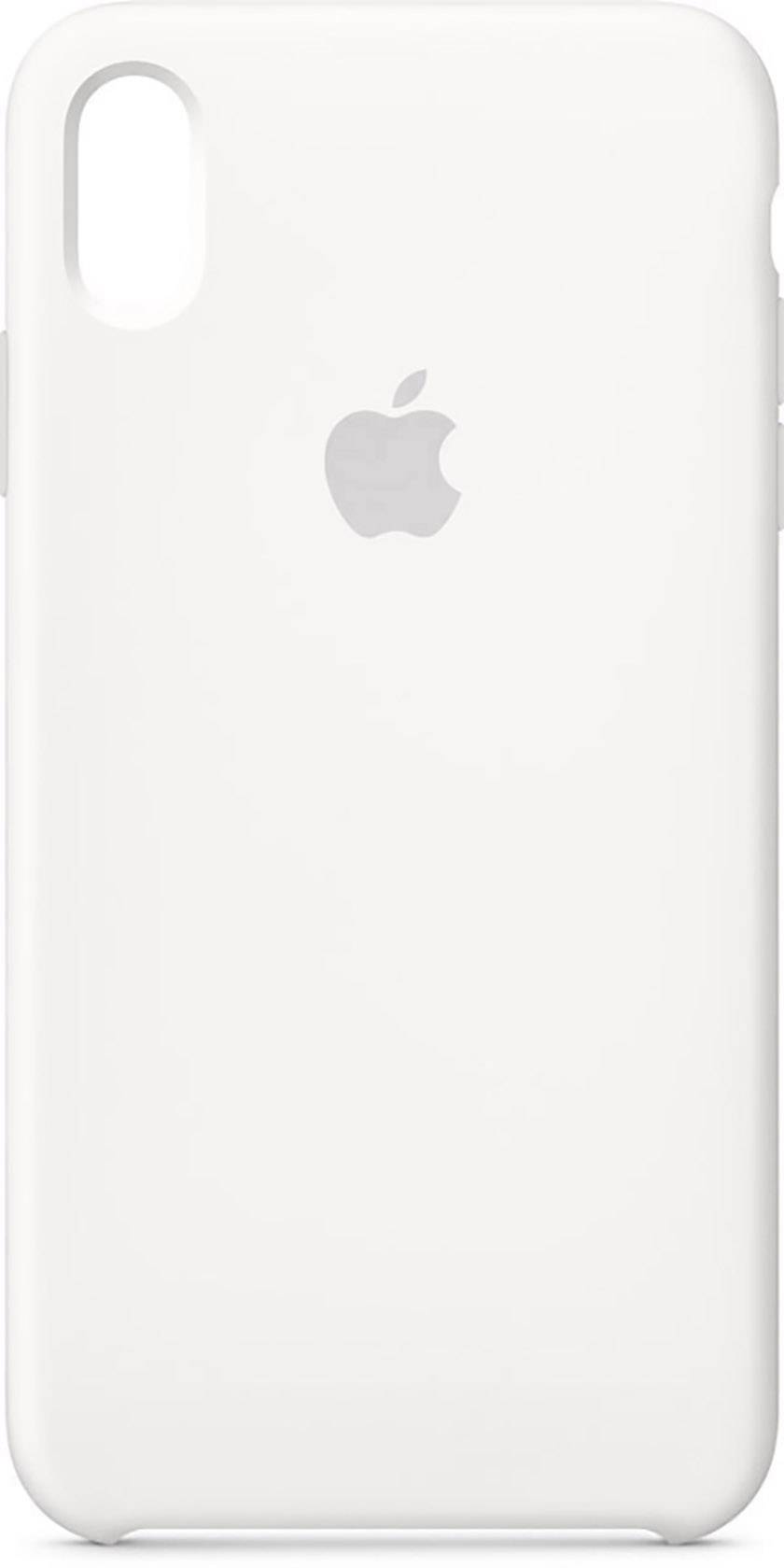 Apple Silikon Case Backcover iPhone XS Max Weiß