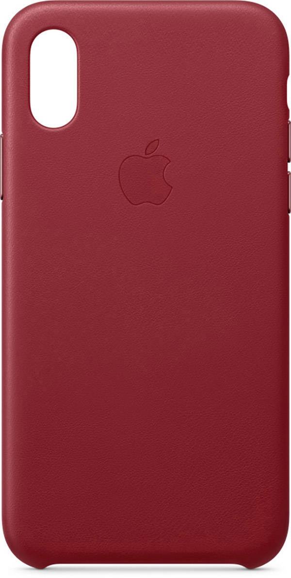 Apple Leder Case Backcover Apple iPhone XS Rot