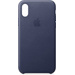 Apple Leder Case Backcover iPhone XS Mitternachtsblau