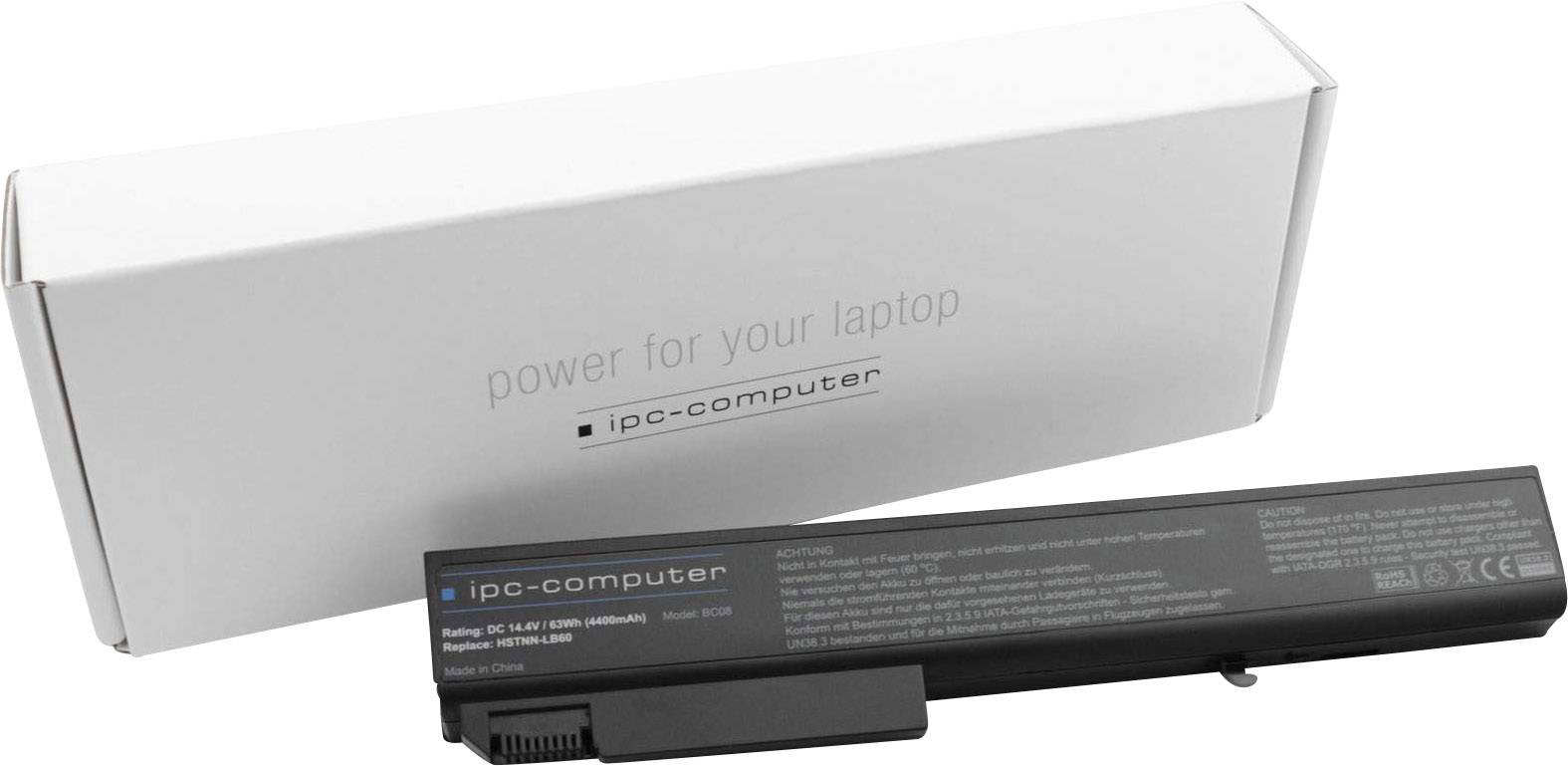 Ipc-computer Notebook-Akku HSTNN-LB60 14.4V 4400 mAh HP