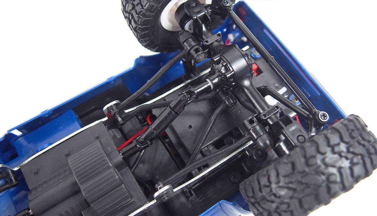 Amewi Offroad-Truck Blau Brushed 1:16 RC Modellauto Elektro Geländewagen Allradantrieb (4WD) RtR Inkl. Akku und Ladegerät
