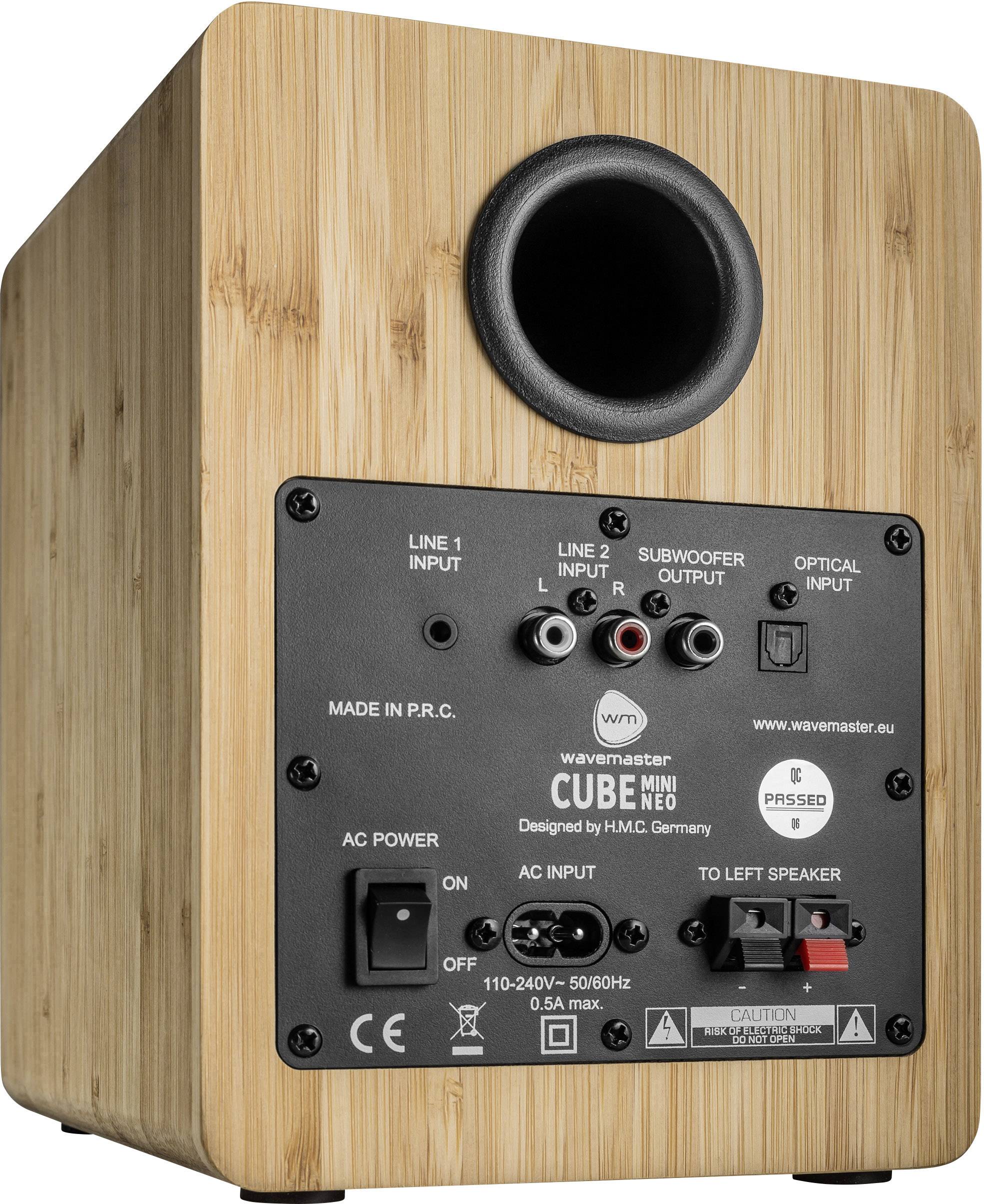 Wavemaster CUBE mini Neo Aktiver Monitor-Lautsprecher 10 cm 4 Zoll 36 W 1 St.