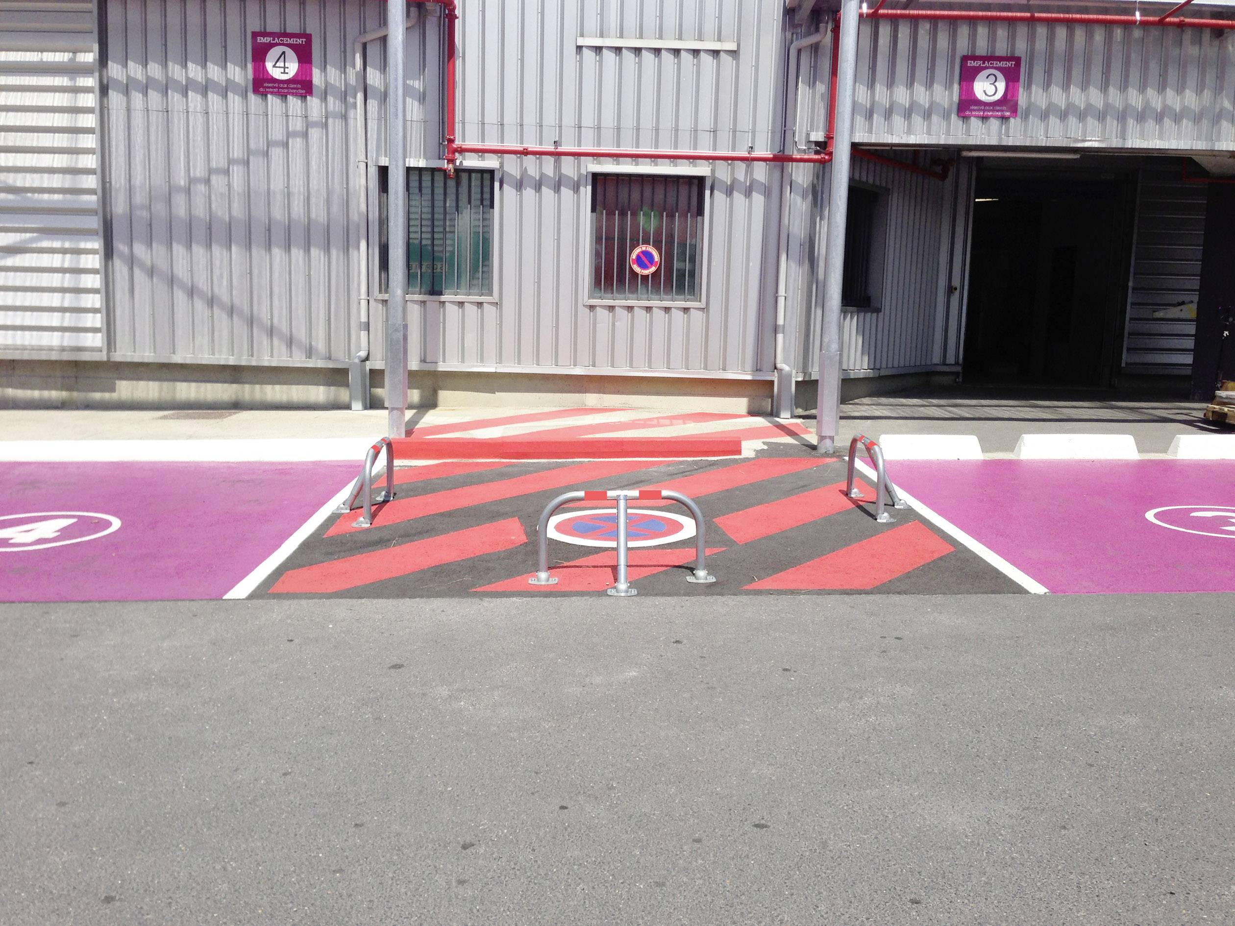 VISO STOPBLOCK rkplatzsperre Parkplatzbegrenzung (Ø x H) 55mm x 456mm