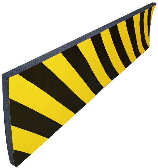 VISO PU 102 NJ Schutzschaum Schwarz, Gelb (L x B x H) 1000 x 300 x 20mm