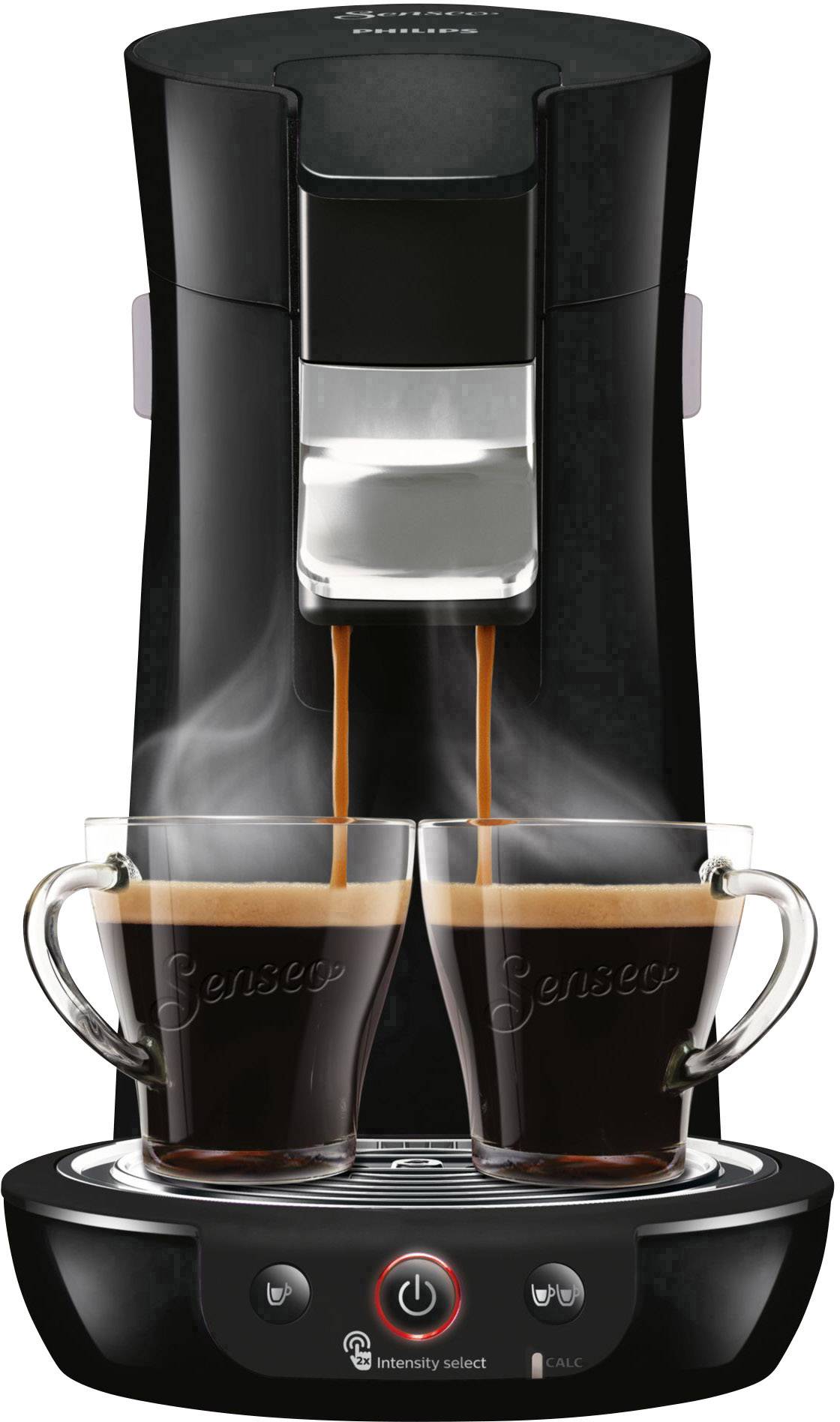 SENSEO® Viva Café HD6563/60 Kaffeepadmaschine Schwarz Höhenverstellbarer Kaffeeauslauf