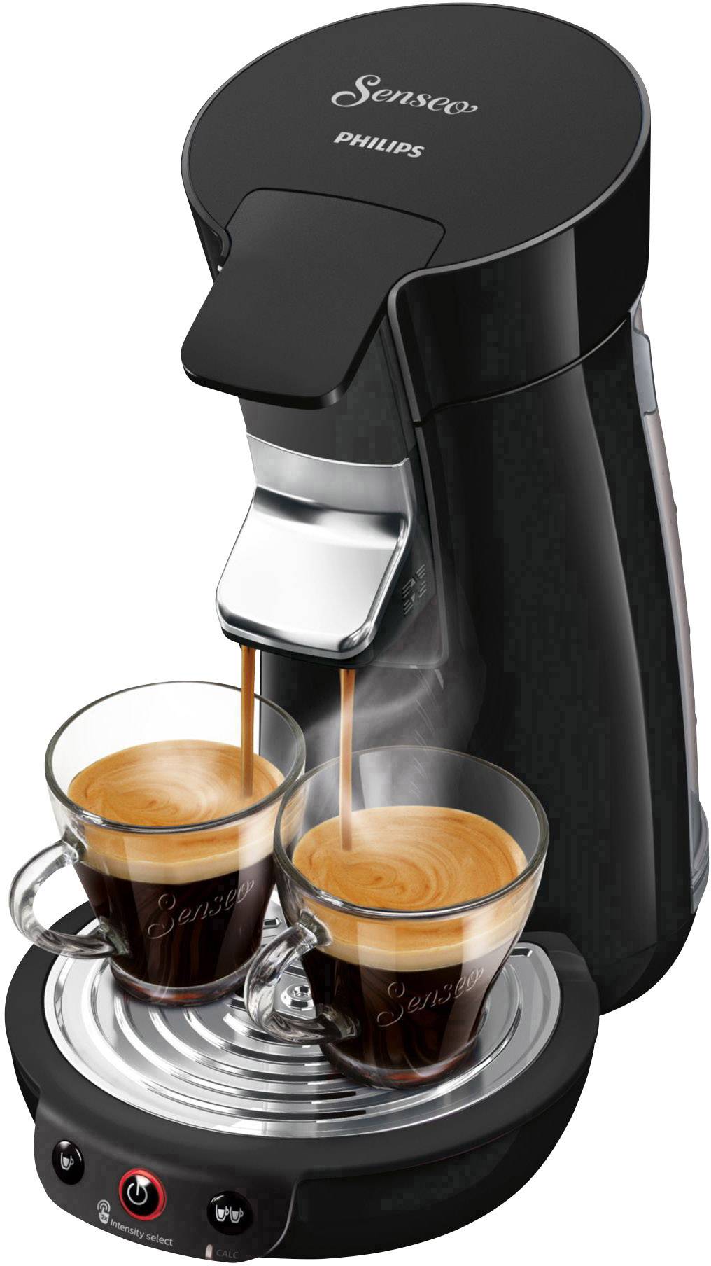 SENSEO® Viva Café HD6563/60 Kaffeepadmaschine Schwarz Höhenverstellbarer Kaffeeauslauf