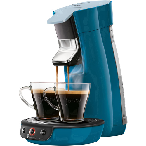 Machine à café à dosette SENSEO® Viva Café HD6563/70 bleu robinet d'évacuation réglable en hauteur 1 pc(s)