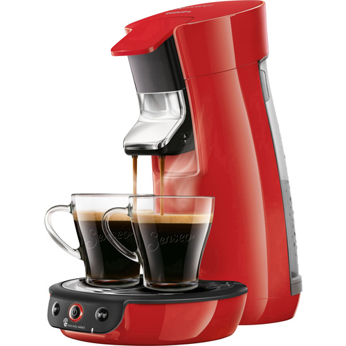 Machine à café à dosette SENSEO® Viva Café HD6563/80 rouge robinet d'évacuation réglable en hauteur 1 pc(s)