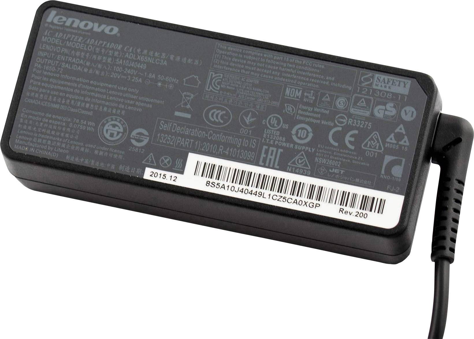 Lenovo Netzteil 5A10J40449 Notebook-Netzteil 65W 20V 3.25A