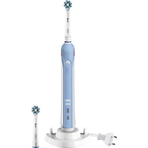 Oral-B Pro 2700 CrossAction Pro 2700 Elektrische Zahnbürste Rotierend/Oszilierend/Pulsieren Hellblau, Weiß