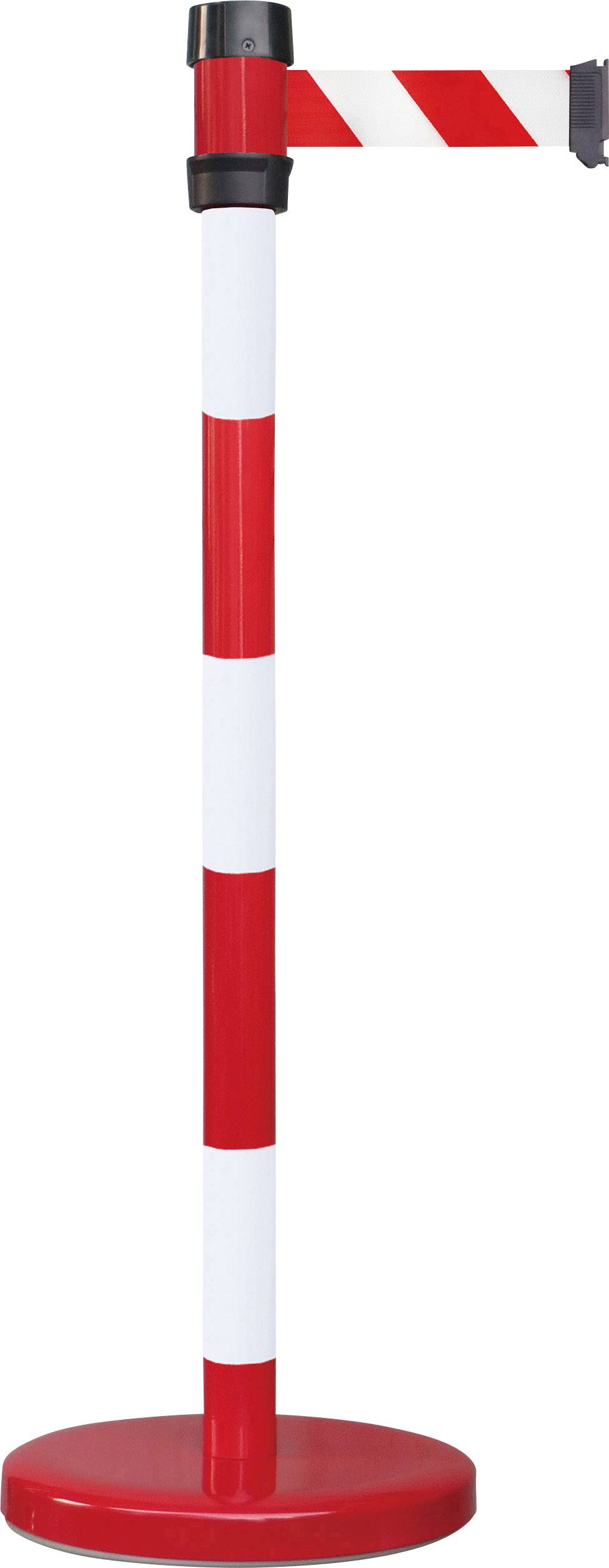 VISO BSK200RB weiß gestreift Gurtabsperrpfosten Steht selbstständig am Boden Gurt-/Ketten-Länge (Details) 2m