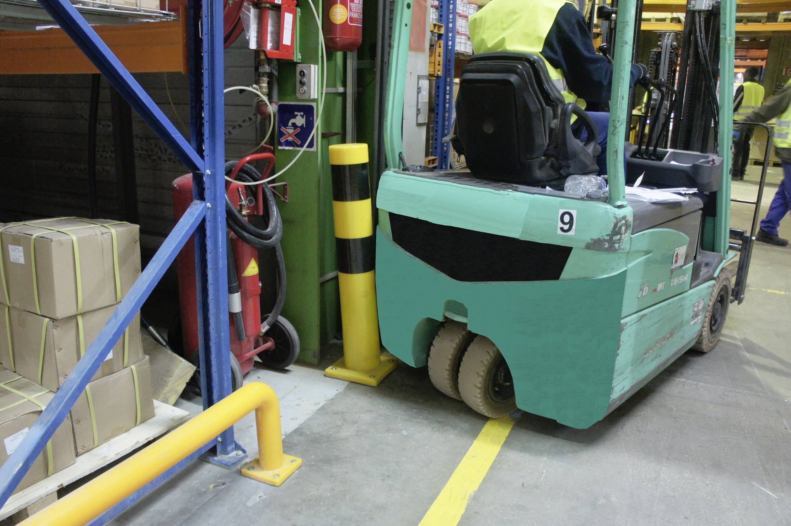 VISO TPX 160 NJ Rammschutz-Poller Schwarz, Gelb (Ø x H) 160mm x 1000mm