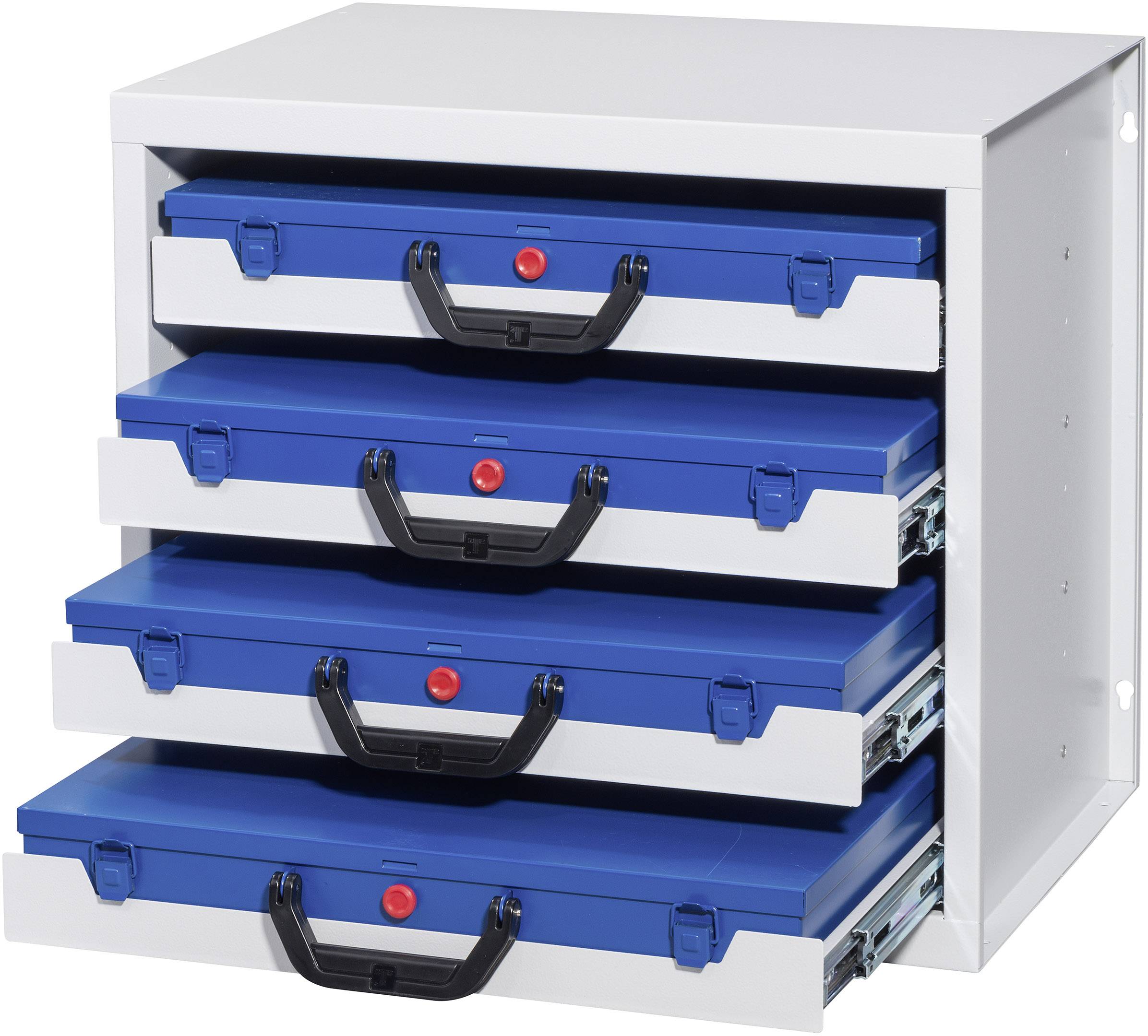 Allit 455805 Gehäuse für Schubladensystem EuroPlus Depot M (B x H x T) 380 x 465 x 505mm Grau 1St.