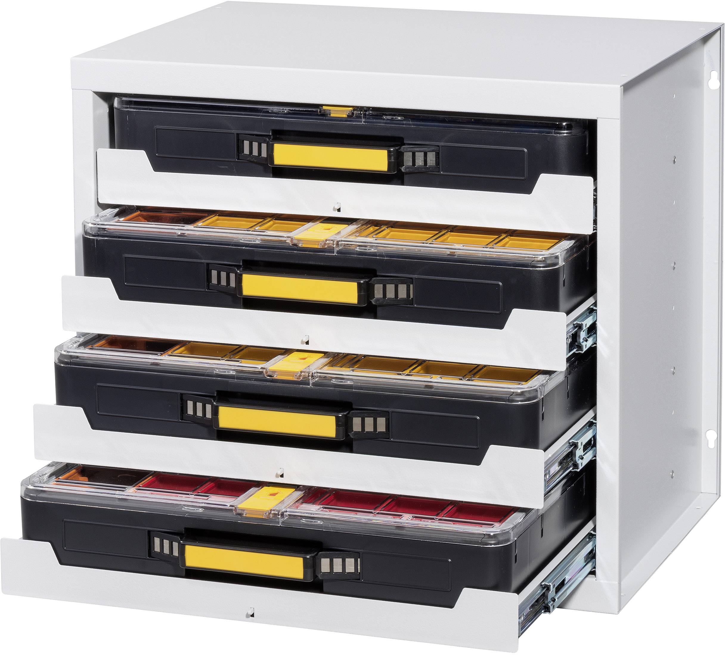 Allit 455805 Gehäuse für Schubladensystem EuroPlus Depot M (B x H x T) 380 x 465 x 505mm Grau 1St.