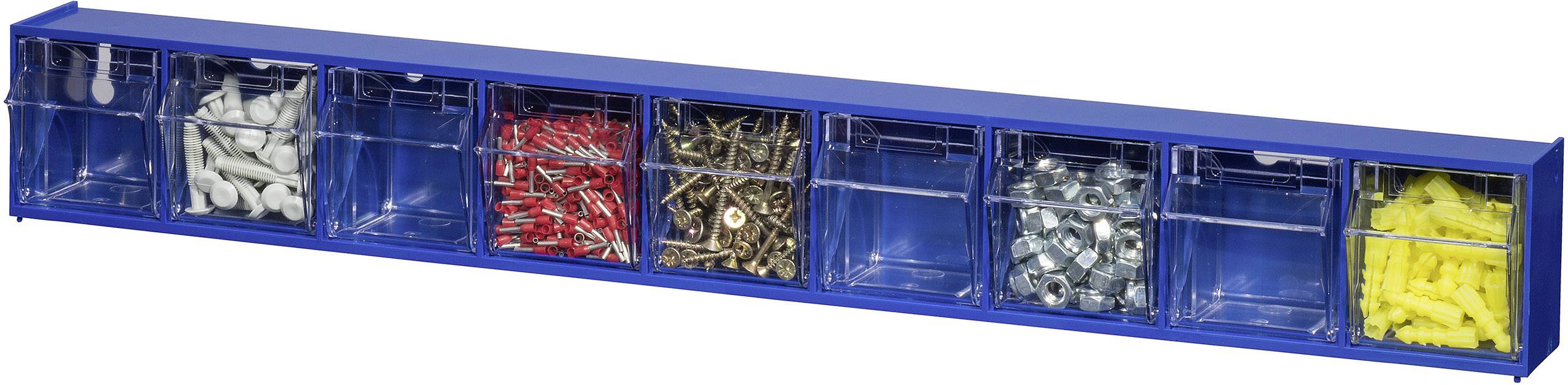 Allit 464726 Längs Trennstege 5x2B Für VarioPlus PRO Kleinteilschubladen Blau 50