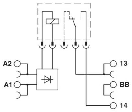 Phoenix Contact PLC-BPT- 24DC/ 1/ACT Relaissockel 10 St.