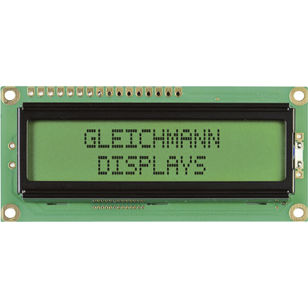 Gleichmann LED-Baustein Schwarz Gelb-Grün (B x H x T) 80 x 36 x 13.2mm GE-C1602B-YYH-JT/R