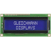 Gleichmann LCD-Display Weiß Schwarz (B x H x T) 80 x 36 x 13.2mm GE-C1602B-TFH-JT/R