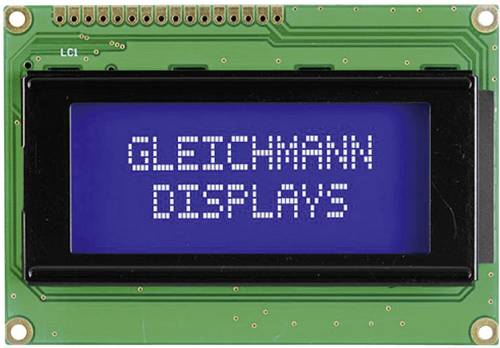 Gleichmann LCD-Display Weiß Blau (B x H x T) 87 x 60 x 13.6mm GE-C1604A-TMI-JT/R