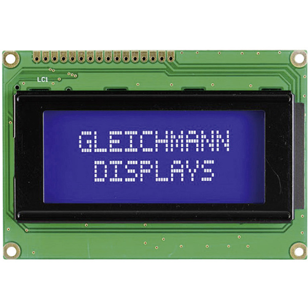 Gleichmann LCD-Display Schwarz Gelb-Grün (B x H x T) 87 x 60 x 13.6 mm GE-C1604A-YYH-JT/R