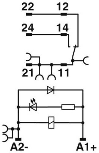 Phoenix Contact RIF-1-RPT-LDP-24DC/1X21MS Relaisbaustein 10 St.