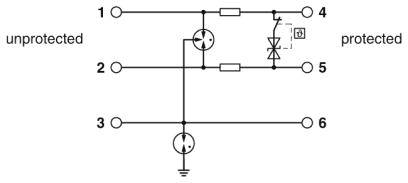 Phoenix Contact 2908200 TTC-6P-1X2-F-48DC-PT-I Überspannungsschutz-Ableiter 1St.