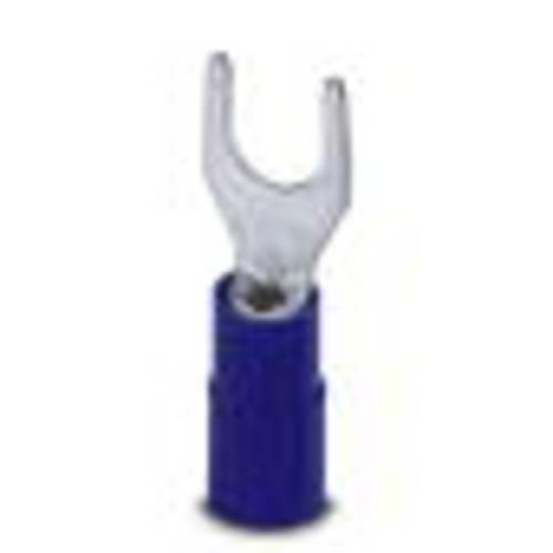 Phoenix Contact 3240040 Gabelkabelschuh 1.50 mm² 2.50 mm² Loch-Ø=5.30 mm Teilisoliert Blau 50 St.