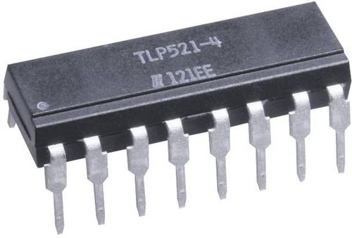 Isocom Components Optokoppler Phototransistor TLP521-4 DIP-16 Transistor DC