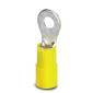 Phoenix Contact 3240028 Ringkabelschuh Querschnitt (max.)=6 mm² Loch-Ø=5.30 mm Teilisoliert Gelb 50 St.