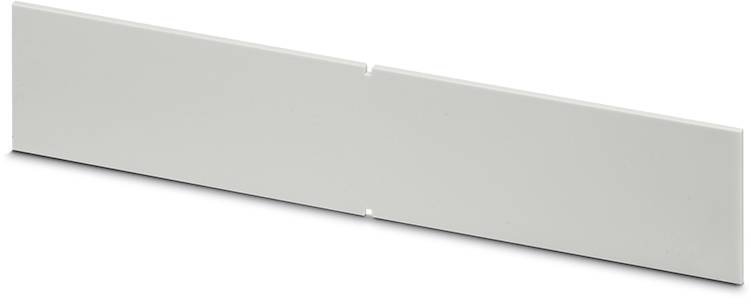Weiße, rechteckige Trennplatte aus Plastik, verwendet zur elektrischen Isolation in Schaltschränken.