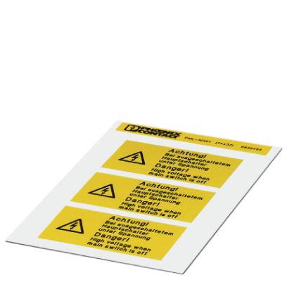Phoenix Contact 0830462 Warnschild Achtung Folie selbstklebend (B x H) 74 mm x 37 mm DIN 61010-1 5 St.
