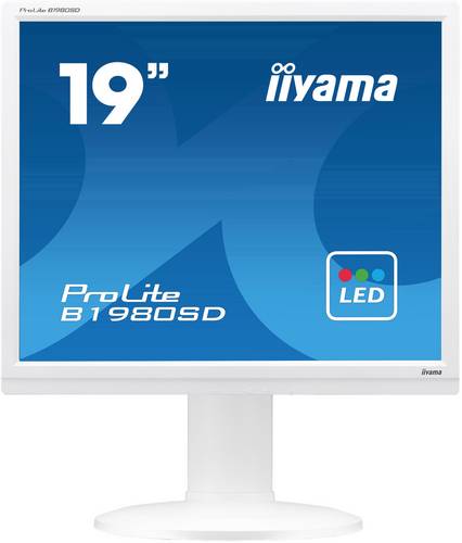 Iiyama ProLite B1980SD-W1 LED-Monitor 48.3cm (19 Zoll) 1280 x 1024 Pixel SXGA 5 ms DisplayPort, VGA