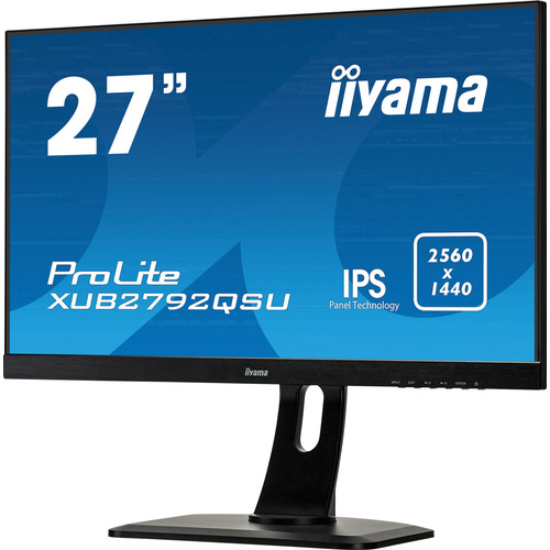 Iiyama ProLite XUB2792QSU-B1 LED-Monitor 68.6cm (27 Zoll) EEK G (A - G) 2560 x 1440 Pixel WQHD 5 ms DisplayPort, DVI, HDMI®, USB