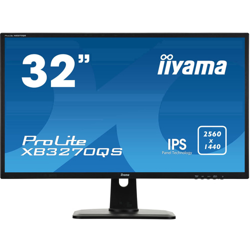 Iiyama ProLite XB3270QS LED-Monitor 81.3cm (32 Zoll) EEK G (A - G) 2560 x 1440 Pixel WQHD 4 ms DisplayPort, DVI, HDMI®