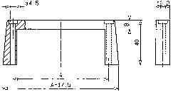 Mentor 3268.1112 Einschubgriff Aluminium (eloxiert) (L x B x H) 102 x 12.2 x 40mm 1St.