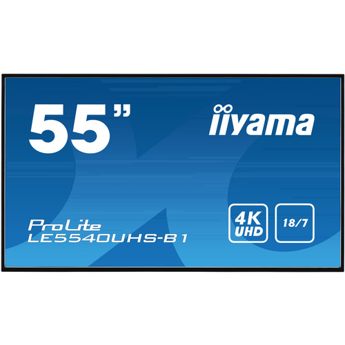 Iiyama ProLite LE5540UHS Digital Signage Display EEK: G (A - G) 138.68 cm 54.6 Zoll 3840 x 2160 Pixel 18/7