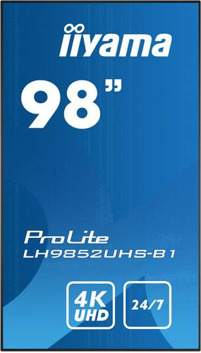 Iiyama ProLite LH9852UHS Digital Signage Display EEK: G (A - G) 247.7cm 98 Zoll 3840 x 2160 Pixel 24