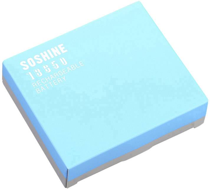 Soshine 18650USB-3.7-3000 USB-Micro-B Akku 18650 Li-Ion 3.6V 3000 mAh 1St.