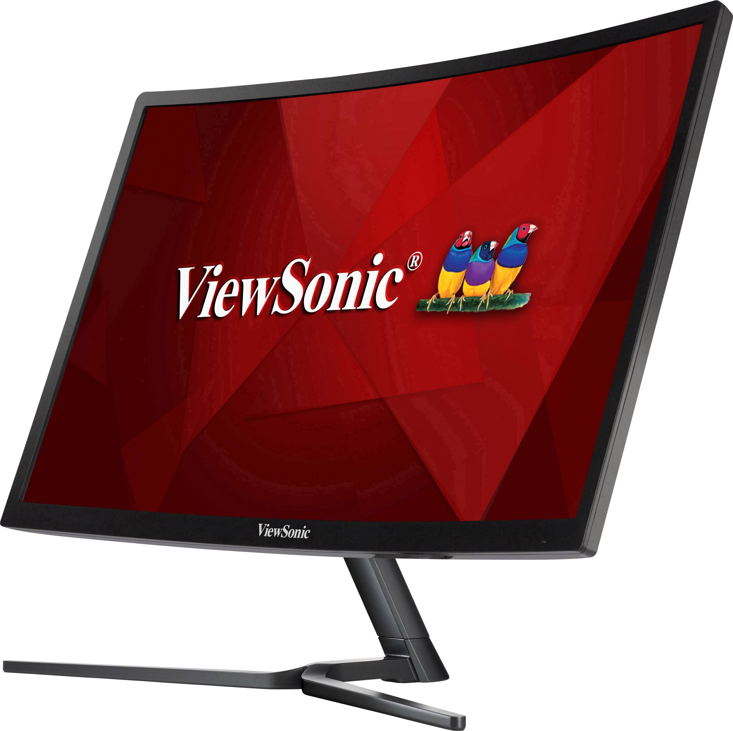 Viewsonic VX2458-C-MHD LCD-Monitor EEK F (A - G) 61 cm (24 Zoll) 1920 x 1080 Pixel 16:9 1 ms HDMI®, DisplayPort, DVI, Kopfhörer (3.5 mm Klinke) VA
