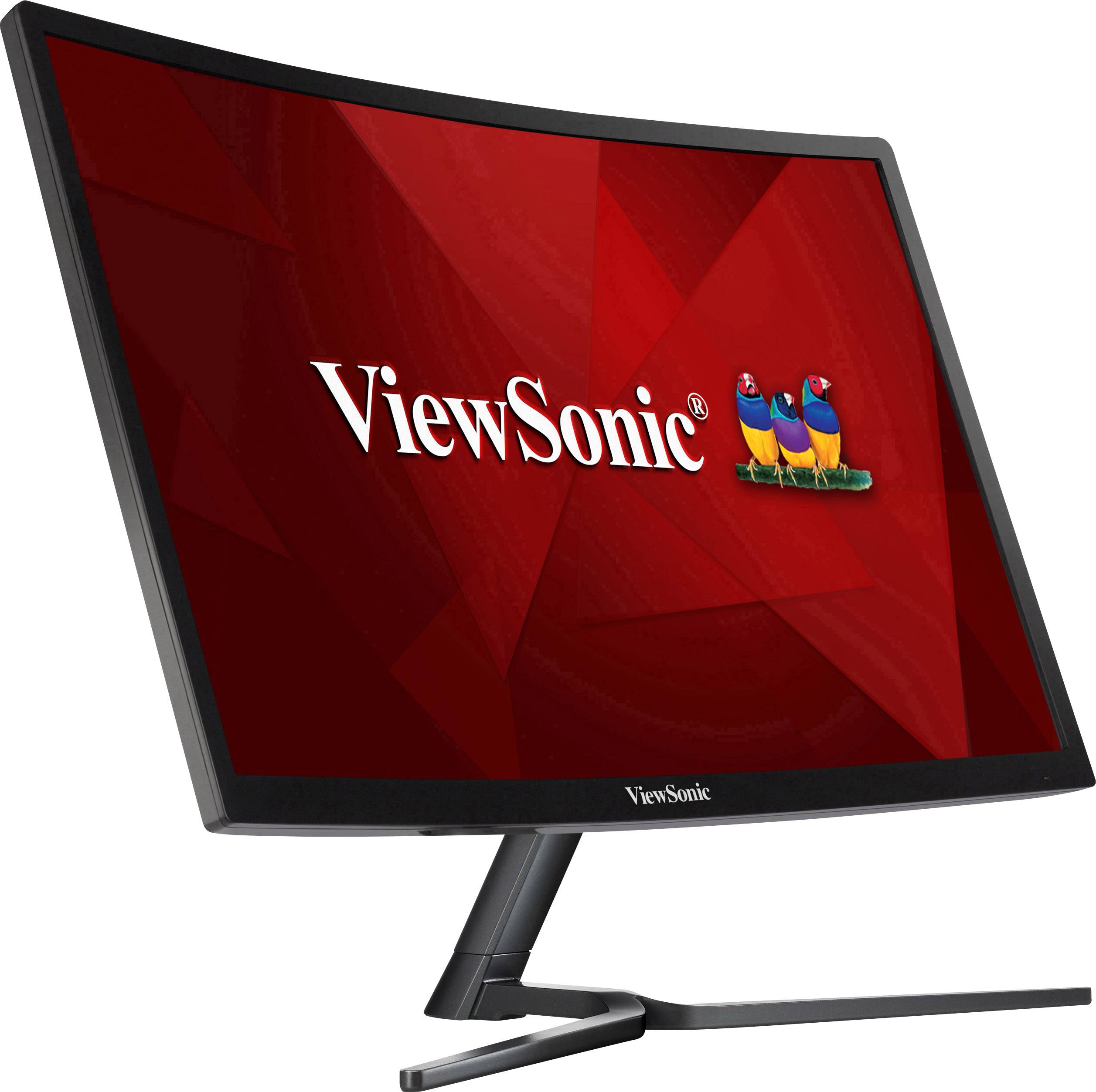 Viewsonic VX2458-C-MHD LCD-Monitor EEK F (A - G) 61 cm (24 Zoll) 1920 x 1080 Pixel 16:9 1 ms HDMI®, DisplayPort, DVI, Kopfhörer (3.5 mm Klinke) VA