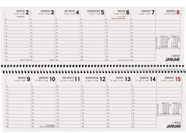 Schreibtischquerkalender Natura 30x10cm RC Kalendarium 2021
