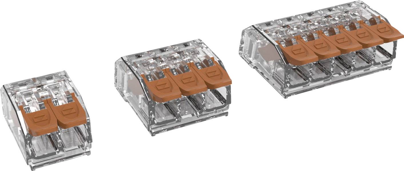 Degson DG221-5.6-05P-17-11A(H) Verbindungsklemme flexibel: 0.14-4.0mm² starr: 0.20-4.0mm² Polzahl: 5 Transparent, Braun