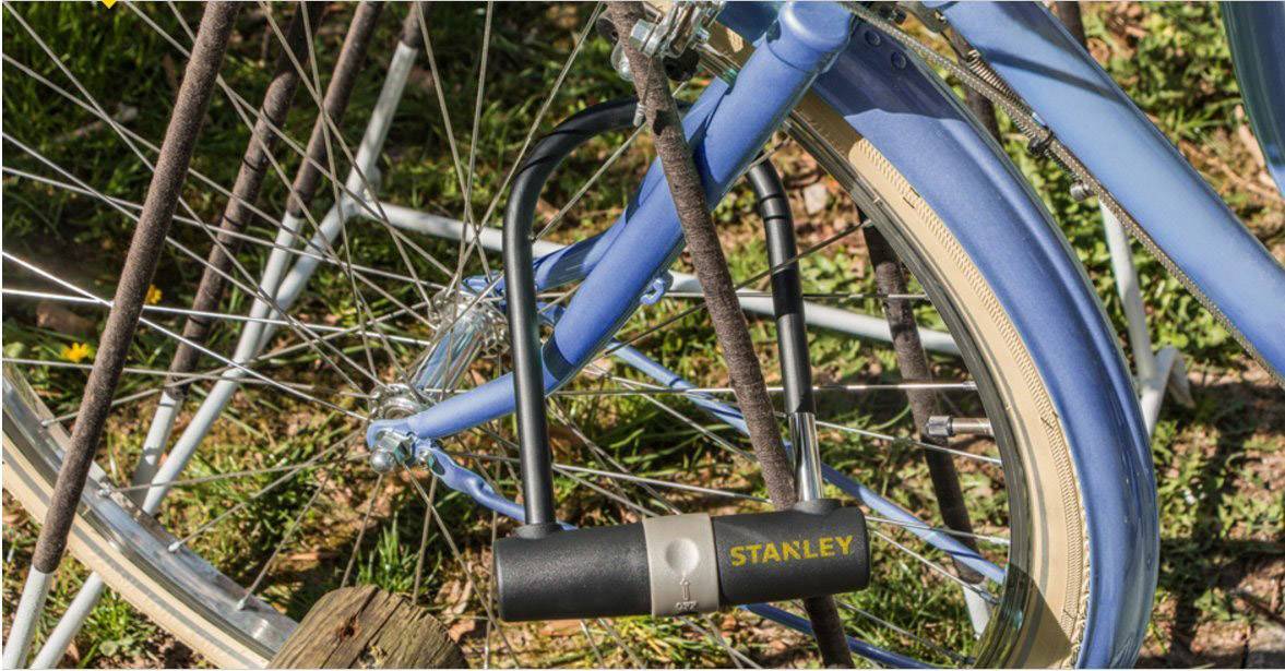 Bügelschloss STANLEY Kwikset Schwarz Schlüsselschloss