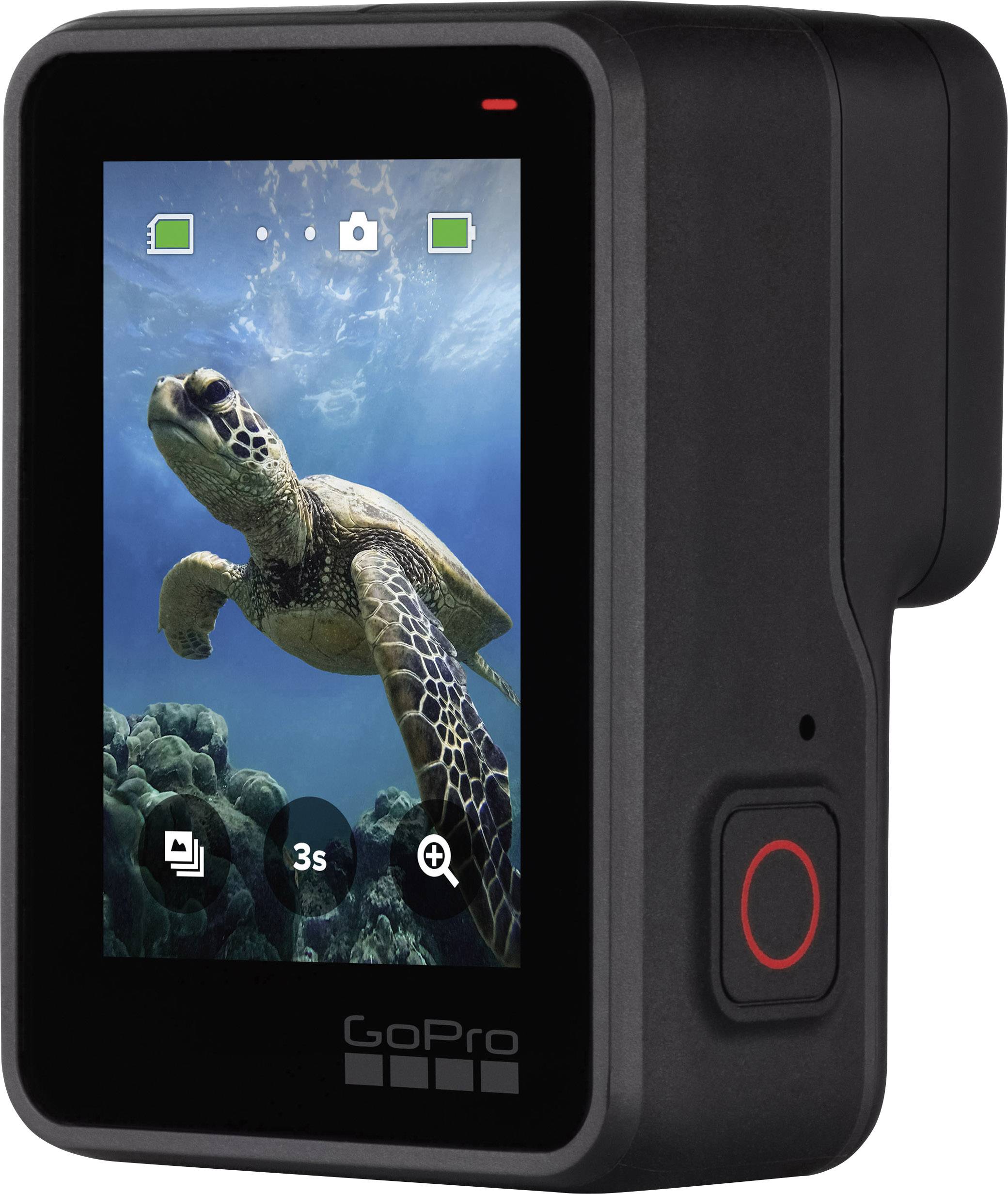 GoPro HERO 7 BLACK inkl. Super Suit und Handgriff Action Cam Full-HD, Wasserfest, Touch-Screen, 4K