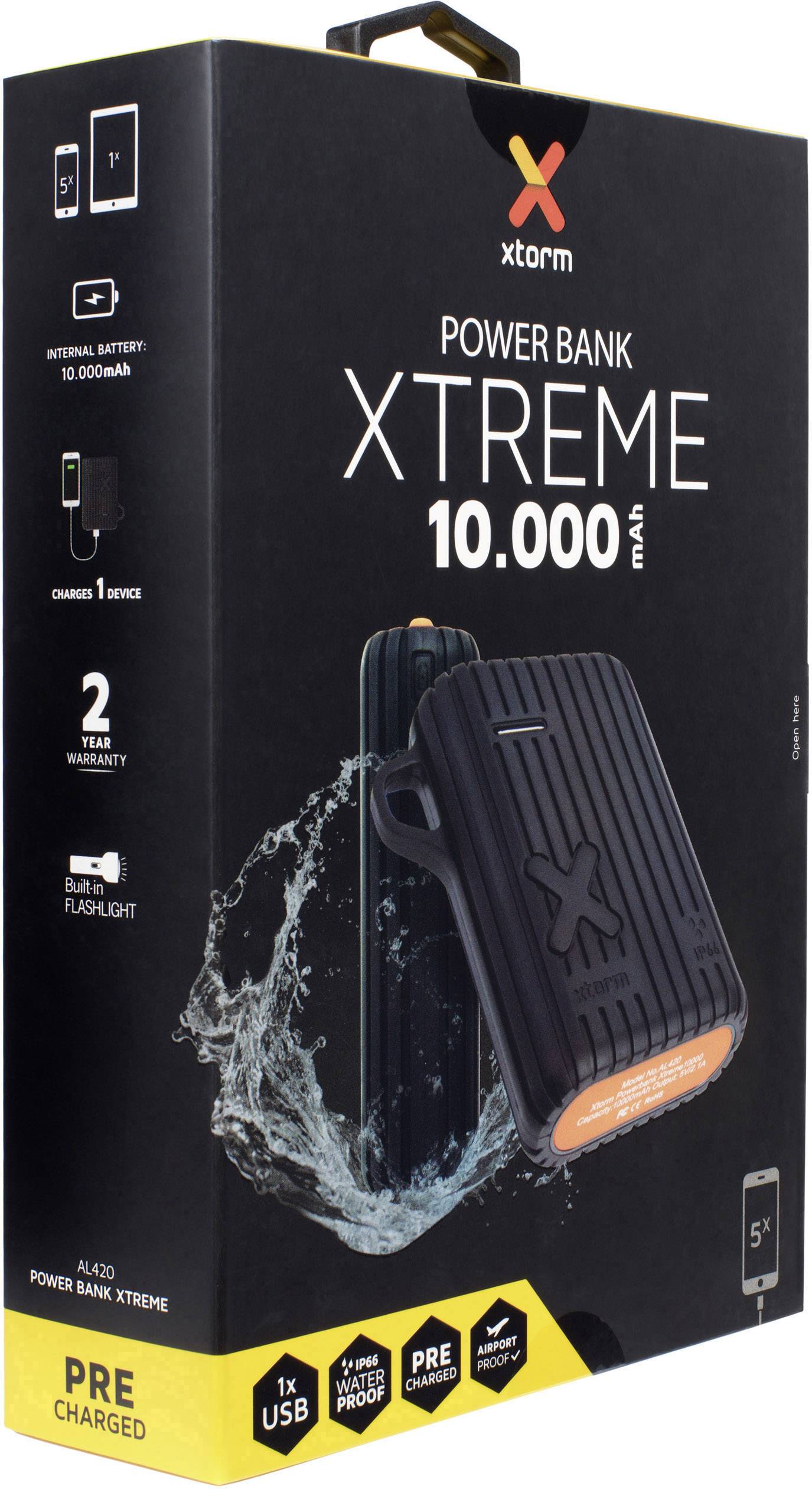 Xtorm by A-Solar Xtreme Outdoor Powerbank (Zusatzakku) Li-Ion 10000 mAh AL420